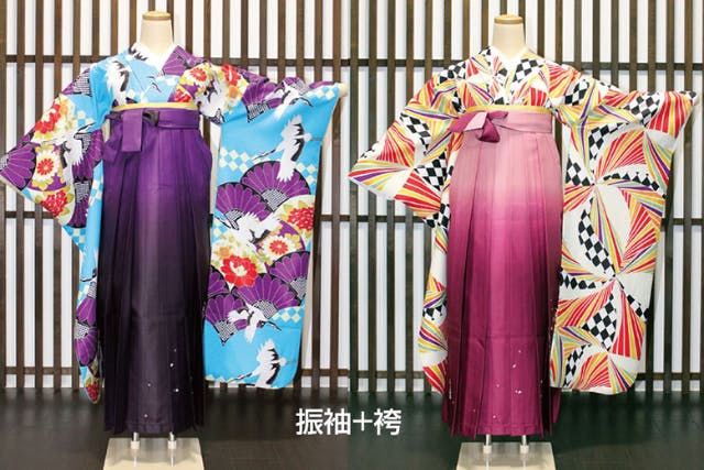 【城彩苑店】女性袴プラン　振袖(105cm)＋袴