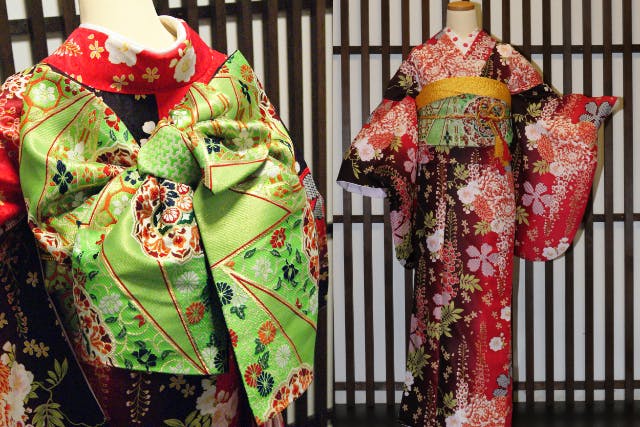 【城彩苑店】振袖レンタル　ワンラック上の豪華なお着物のレンタルプラン（小振袖プラン）