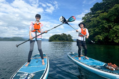 【北海道・洞爺湖】初心者歓迎！火山の絶景を巡るSUP体験ツアー！ 女性やカップル、ご家族に人気☆