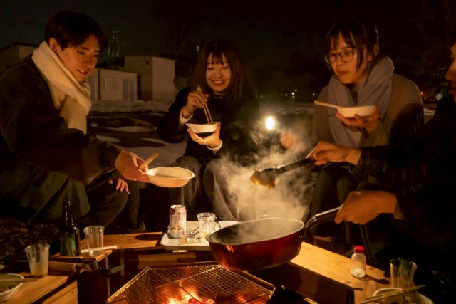 【焚き火×BBQ×温泉】星空の下で楽しむ、旧小学校アウトドア体験（3時間）