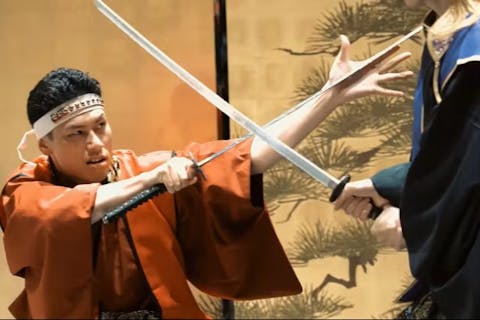 【 侍 と 和楽プラン/3演目楽しめます♪】【大阪・心斎橋・サムライショー ＆ 和楽（琴・三味線・横笛）ショー鑑賞＋体験プラン】子供料金あり♪♪