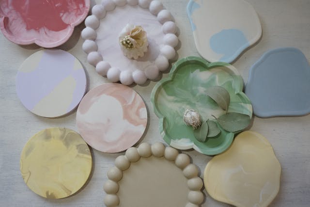 【名古屋・栄・矢場町】ジェスモナイトで作るコースター（2種類）