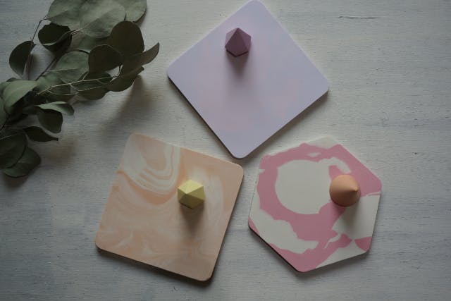 【名古屋・栄・矢場町】ジェスモナイトで作るコースター・リングスタンドセット）