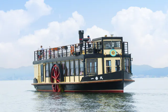 【滋賀・びわ湖・LAGOクルーズ】約20分の湖上さんぽ！大津港発→におの浜観光桟橋行き