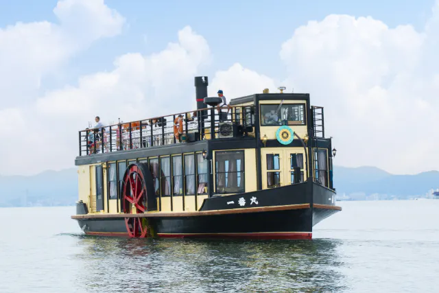 【滋賀・びわ湖・LAGOクルーズ】約20分の湖上さんぽ！におの浜観光桟橋発→大津港行き