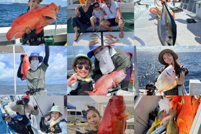 【沖縄・石垣島】釣り体験ツアー／半日　手ぶらでOK・3歳から乗船可能！