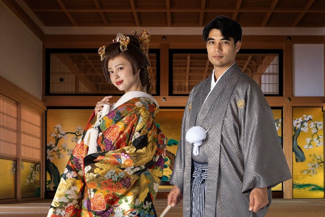 京都祇園の和装フォト体験｜振袖・将軍・大奥などから選べる衣装＆プロ撮影付き！〜カップルにオススメ♪～）