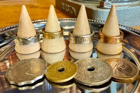 【福島初】世界のコインでつくるコインリング体験　カップル・親子・観光におすすめ♪