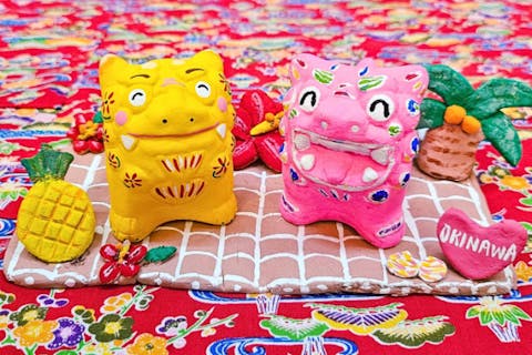 【那覇 平和通り】ワンドリンクサービス付き♪シーサー絵付け体験★