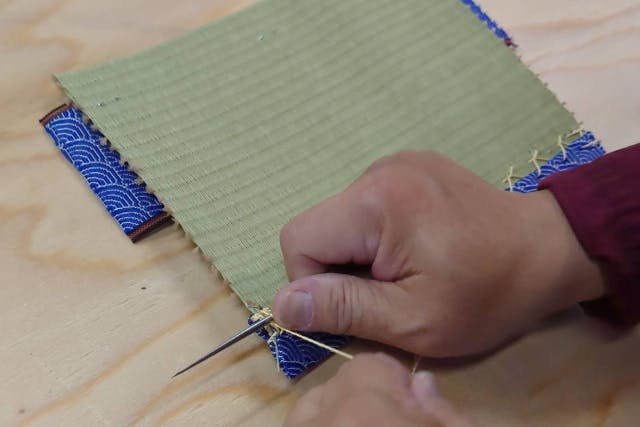 【三重・松阪・和文化体験】90分 手縫いゴザ製作コース＜本格＞小学生以下は割引！｜野村タタミ店
