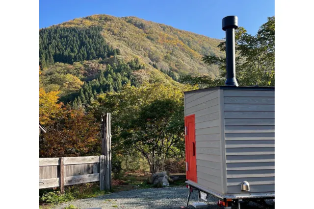 【秋田・小安峡】山と湯とサウナと、休息（おやすみ）。｜120分・完全貸切・薪サウナ