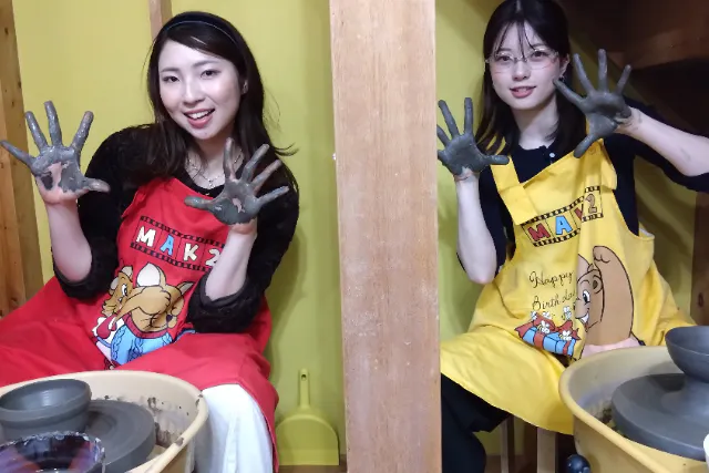 【戸塚×陶芸】陶芸体験（電動ろくろ）でメイン1点、手びねりで小物1点作れます！湘南にほど近い、かき氷・多肉食物のお店で体験♪