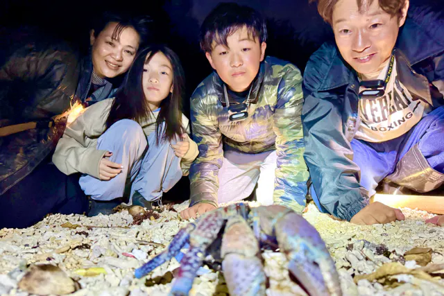 【子ども大興奮】家族で行く石垣ナイトジャングル大冒険★ヤシガニ探し&星空観察＆ホタル鑑賞/送迎無料/当日予約OK