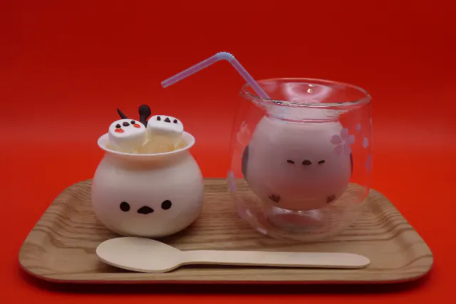 留辺蘂神社オリジナルお守り奉製体験【スイーツ付き（マシュマロ シマエナガ＆白花豆ムース）】※5月～10月頃までの期間限定