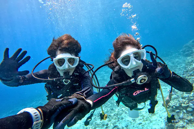 【水納島・瀬底島ボート体験ダイビング】2ダイブプラン（4時間）初心者大歓迎！10歳から参加OK！写真・動画無料プレゼント！