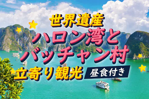 世界遺産ハロン湾クルーズ＆バッチャン村観光 日帰りツアー＜日本語ガイド付き＞ 