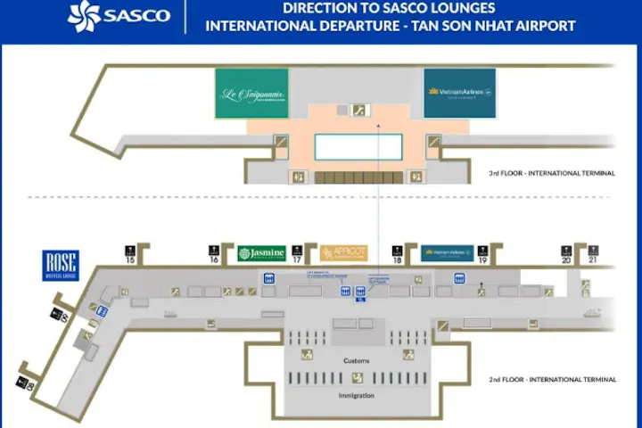 タンソンニャット国際空港　ラウンジチケット（3時間）