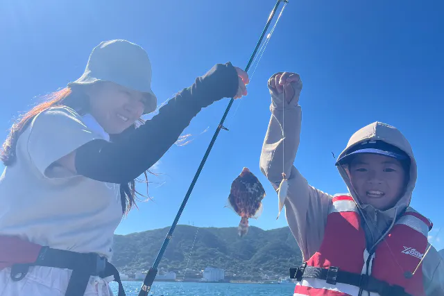 観光地（唐戸）周辺で手ぶらで魚釣り約90分　3名まで送迎有り　釣った魚でお食事も◎