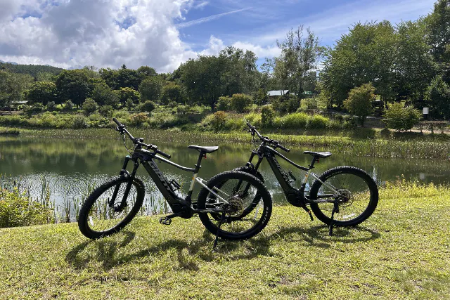 【長野・八ヶ岳の麓　原村・レンタサイクル】レンタルE-BIKEで高原を走り抜けよう！＜２時間利用＞