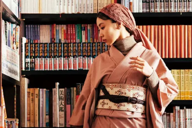 【福島・郡山駅徒歩3分】着物×洋服・古着で作るストリートコーデ撮影｜着付け・ヘアメイク・写真5枚付き