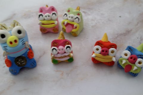 シーサー絵付け　ミニサイズ