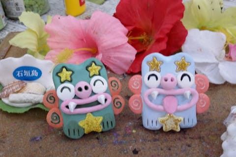 シーサ絵付け　中サイズ