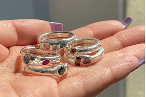 【西武新宿駅徒歩1分】銀粘土で韓国っぽシルバーリング作り！【カップルにおすすめ♪】