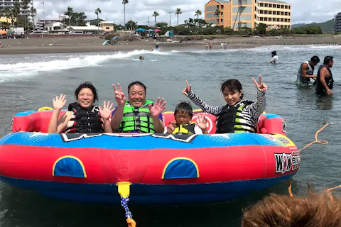 【千葉県鴨川市・トーイングチューブ】スリルを楽しむトーイングチューブ！