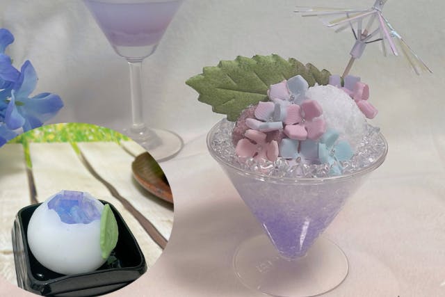 【神奈川・相模原・食品サンプルづくり】本物そっくりの食品サンプルを作ろう　紫陽花セット