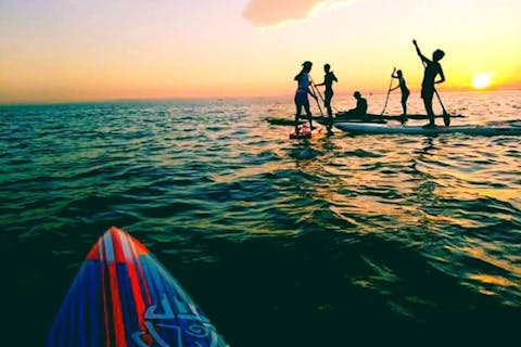 【愛知・新舞子】6・7月 サンセットSUPクルージング（1.5時間）新舞子の美しいサンセットを眺めながら非日常な体験をしてみませんか☆