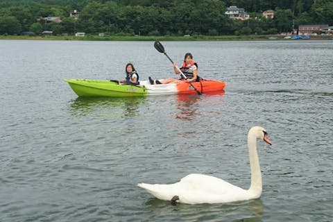 【山梨・山中湖・カヤック】カヤックレンタル　山中湖クルージング　初心者講習付！
