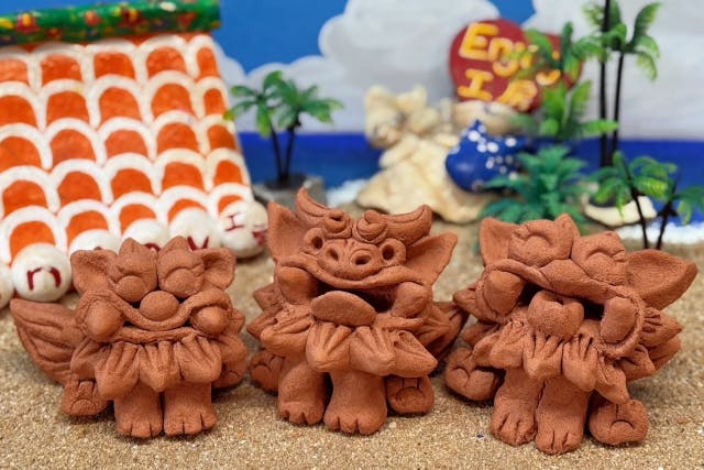 【全員体験で特別価格！】シーサーを作って持ち帰り！目の前レクチャーで必ず作れる(*^-^*)