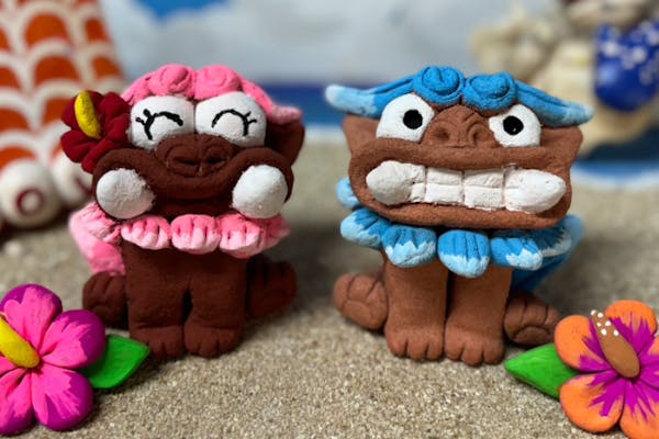 沖縄・名護】シーサー作って色付けの3時間フルコース（団体割