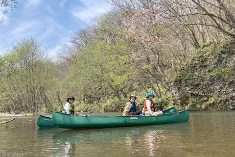 [十勝・帯広・中札内　カヌー体験】とかち帯広空港・キャンプフィールド近隣でのカヌー体験♪　お一人様でも大歓迎！！