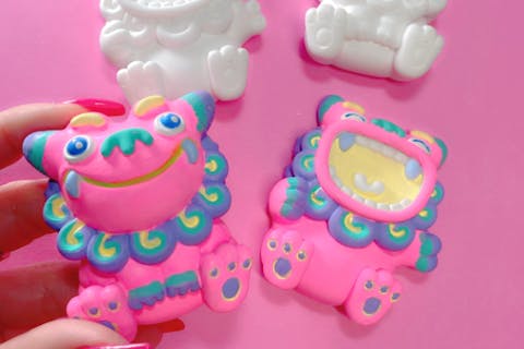 【沖縄・宜野湾・オリジナルシーサー】オリジナルペアシーサー色付けプラン♪