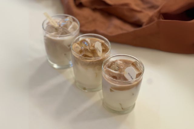 カフェラテキャンドル