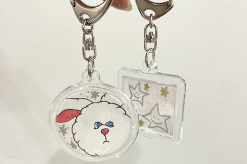 お絵描きキーホルダー作り(1個)！ お子様・ご家族・友人・カップル・おひとり様におすすめ！
