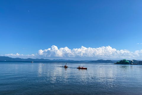 【福島・猪苗代・カヤック】モーニングカヤック・サンセットカヤック　猪苗代湖を水上散歩