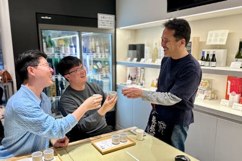 【東京・浅草・日本酒体験】日本酒試飲し放題！日本各地から厳選の日本酒50銘柄から