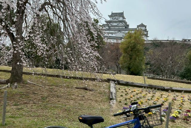 【兵庫・姫路】姫路駅から徒歩3分　電動クロスバイクで爽快！姫路の城下町サイクリング（レンタサイクル