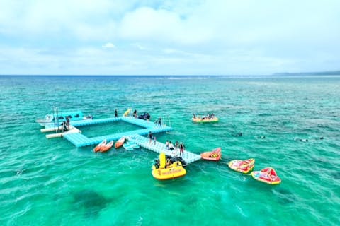 【沖縄・南城】（午前便）日本初上陸！！海の上のオーシャンベース＋アクティビティを遊び尽くそう♪