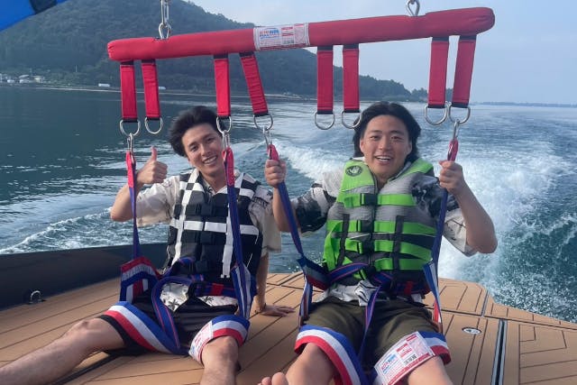 しらひげパラセーリング体験