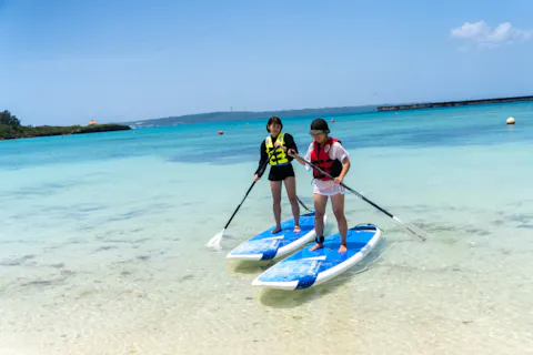 【沖縄・宮古島・サップ(SUP)・スタンドアップパドルボート】☆スクールあり☆初心者大歓迎☆貸切制☆１名様からOK☆手ぶらで大丈夫です☆所要時間：１時間前後☆ベテランスタッフが丁寧にサポートします‼