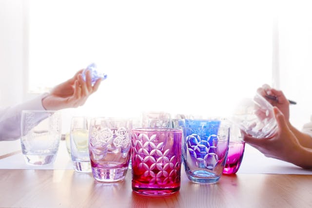 【夜開催】伝統工芸「江戸切子」のオリジナルグラス作り体験＜東京観光の思い出に＞