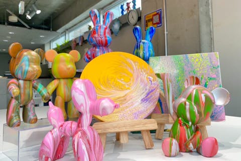 【話題のクマアート】浅草であなただけのオリジナルアートを作ってみませんか？雷門から徒歩2分！初めての方でもスタッフが丁寧にお手伝いします！