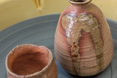 兵庫・尼崎・陶芸・電動ろくろ☆徳利＆ぐい吞プラン（駅徒歩2分の好