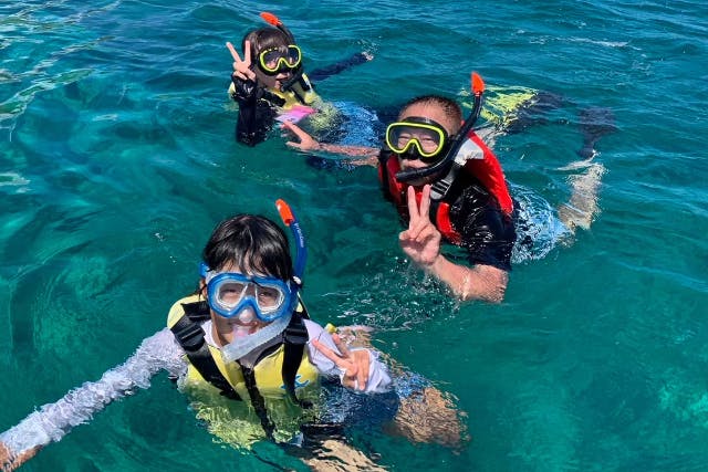 【沖縄・古宇利島・シュノーケリング】冬季限定！【11/4～2/28】1組貸切！ビーチエントリーシュノーケリング（90分）