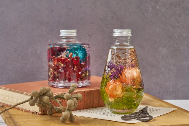 【静岡・熱海・オイルランプ作り】フローラルナイトオイルランプ(体験時間30〜60分)