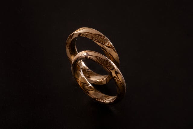 【島根・松江】日本の伝統技法「木目金」ペアリング制作体験（約120分～）