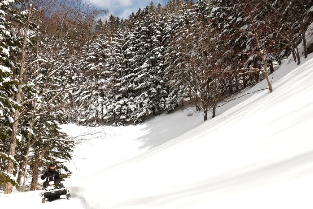 【北海道・札幌】白銀の異世界！スノーモービルツアー60分体験《無料送迎可》